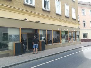 Die Scherbe - outside at Die Scherbe in Graz