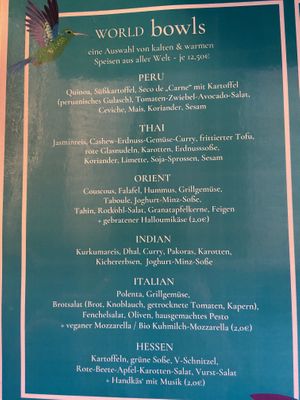 Menu  at Apfelkern & Kolibri in Bad Vilbel