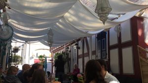 Sitting outside  at Apfelkern & Kolibri in Bad Vilbel