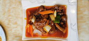 Vegan Duck in Sweet and Sour Sauce at Imperial Garden in Plymouth