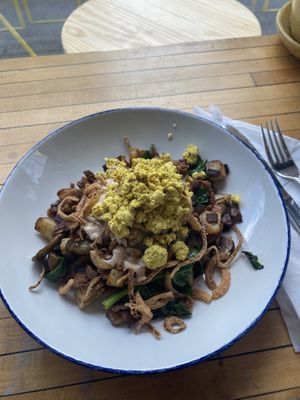 Butchers Bowl made vegan with tofu scramble & impossible meat  at The Butcher's Daughter - West Village in New York City