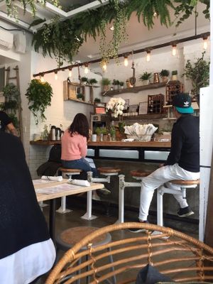 I love the decor! at The Butcher's Daughter - West Village in New York City