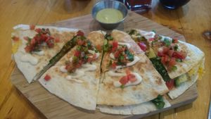Pesto Quesadilla (made vegan) at The Butcher's Daughter - West Village in New York City