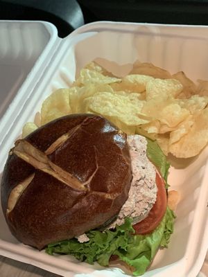 GF Tuna Free Tuna Sandwich w/chips! at Three Girls Vegan Creamery - Boston in Guilford
