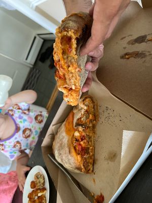 Meatball calzone   at Three Girls Vegan Creamery - Boston in Guilford