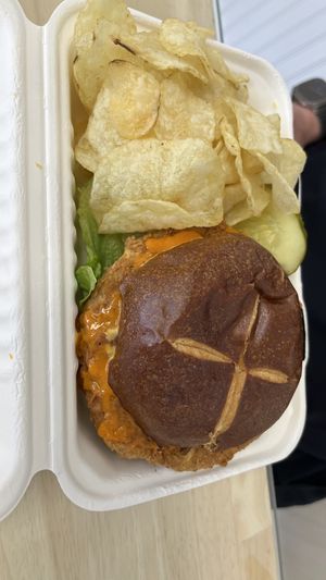 Buffalo “chicken"  at Three Girls Vegan Creamery - Boston in Guilford