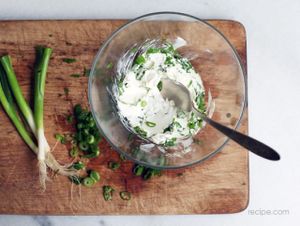 Vegan Maple Bacon Scallion Cream Cheese at Three Girls Vegan Creamery - Boston in Guilford