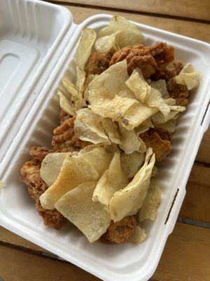 Chicken nuggets at Three Girls Vegan Creamery - Boston in Guilford