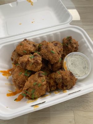 Buffalo cauliflower  at Three Girls Vegan Creamery - Boston in Guilford