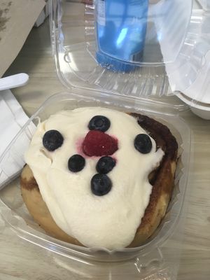 Cinnamon bun. 🤤 also got delicious cannolis but ate them before I remembered to take a picture  at Three Girls Vegan Creamery - Boston in Guilford