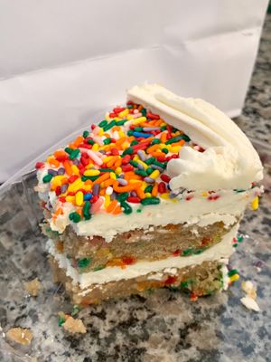 Funfetti cake! at Three Girls Vegan Creamery - Boston in Guilford