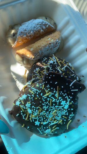 cannoli and donuts  at Three Girls Vegan Creamery - Boston in Guilford