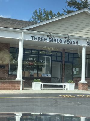 The exterior at Three Girls Vegan Creamery - Boston in Guilford