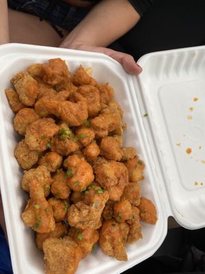 Buffalo Cauliflower with Vegan Ranch 😍 at Three Girls Vegan Creamery - Boston in Guilford
