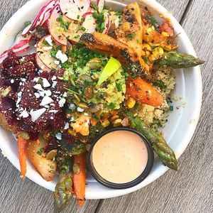 Yummy bowls at ButterLeaf in Irvine