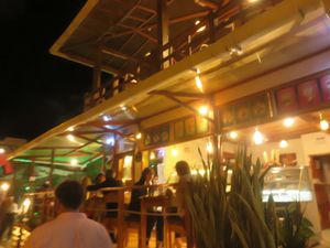 front .. with ice cream counter at El Jardin in Puerto Ayora