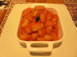 gnocchi at El Jardin in Puerto Ayora
