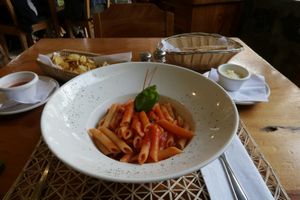 Pasta at El Jardin in Puerto Ayora