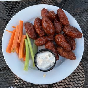 BBQ Boneless Chicken Wings  at Taps Brewhouse & Grill in Niagara Falls