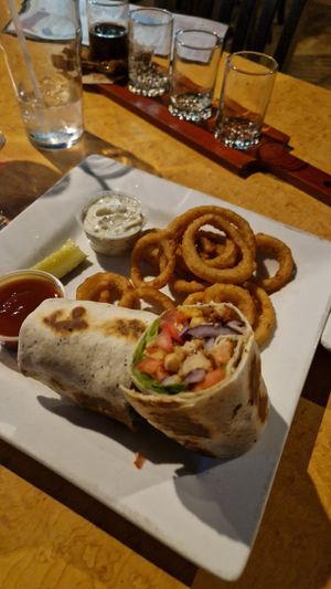 No chicken wrap at Taps Brewhouse & Grill in Niagara Falls