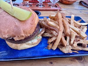 Meatless Burger   at Taps Brewhouse & Grill in Niagara Falls