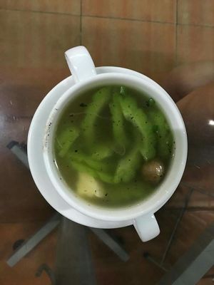 Bitter melon soup (15k dongs), portion rather small at Ngo Quan Chay in Ho Chi Minh City