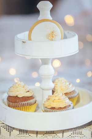 Wedding cookies and cupcakes. at Crystal Fairytale Events in Athens