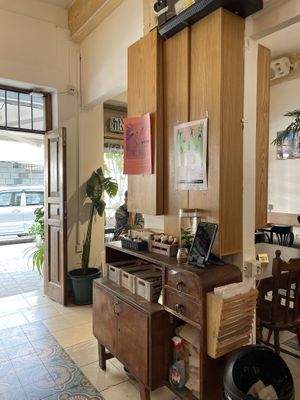 Cozy atmosphere  at Michelangelo Cafe in Tel Aviv