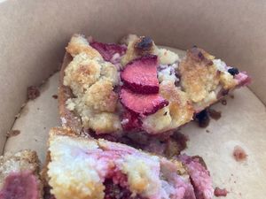 Strawberry cake  at Michelangelo Cafe in Tel Aviv