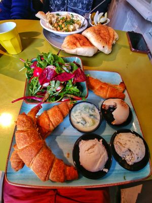 The French breakfast❤ so yummiii at Michelangelo Cafe in Tel Aviv