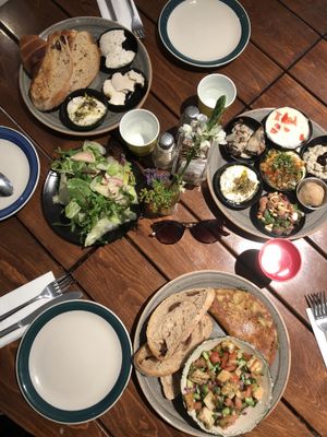 French and Jaffa breakfast  at Michelangelo Cafe in Tel Aviv