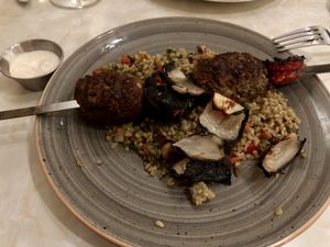 Kebab at Michelangelo Cafe in Tel Aviv