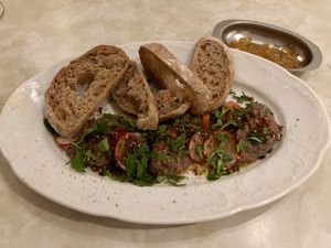 Beans pate at Michelangelo Cafe in Tel Aviv