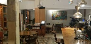 Inside at Michelangelo Cafe in Tel Aviv