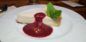 Vanilla Tart with Fruit In the Forest Cream at Michelangelo Cafe in Tel Aviv