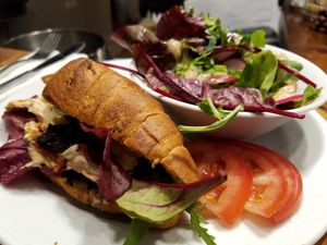 Croissoint breakfast at Michelangelo Cafe in Tel Aviv