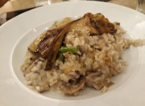 Risotto at Michelangelo Cafe in Tel Aviv
