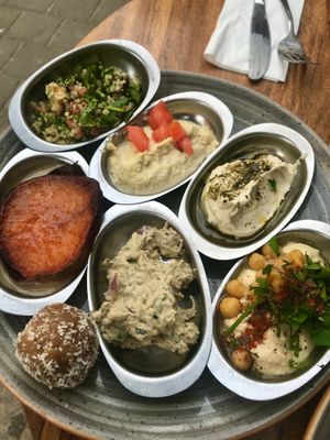 Jaffa breakfast  at Michelangelo Cafe in Tel Aviv