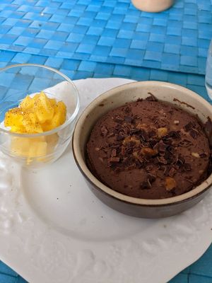 Tarte chocolat at Frida's in Perpignan