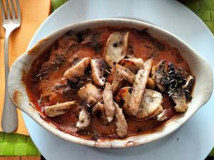 Lasagna at Frida's in Perpignan