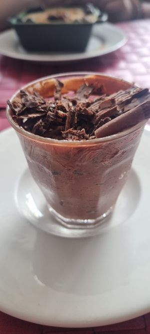 Chocolate mousse at Frida's in Perpignan