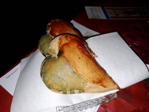 Heart shaped bread for our Valentine's menu (with macca powder) at Frida's in Perpignan