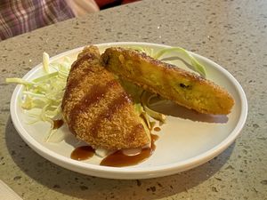 Pumpkin Schnitzel  at LHR - YO! Sushi - T2 in West London