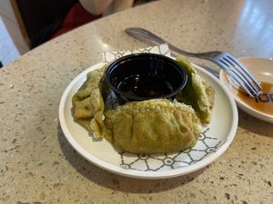 Gyoza  at LHR - YO! Sushi - T2 in West London