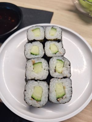 Cucumber maki at LHR - YO! Sushi - T2 in West London