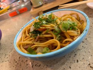 Taking soba at LHR - YO! Sushi - T2 in West London