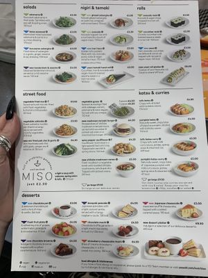 Veg menu! at LHR - YO! Sushi - T2 in West London