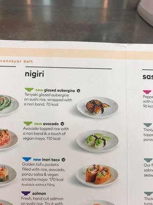 Vegan rolls at LHR - YO! Sushi - T2 in West London