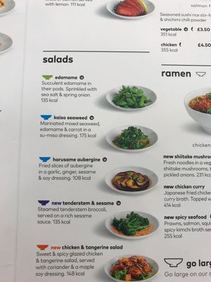 Vegan salads at LHR - YO! Sushi - T2 in West London