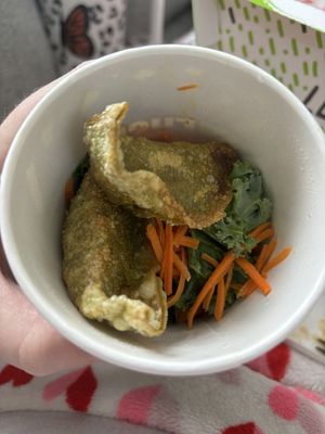 Veggie Gyoza (3 pack, but my husband had already ate 1 lol)  at Fusian in Beavercreek